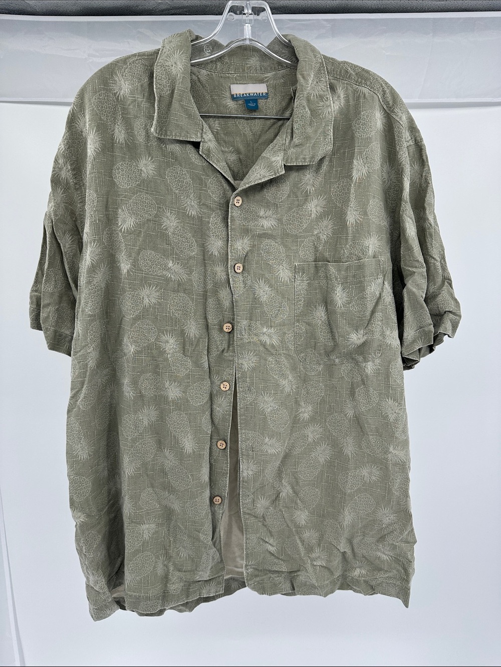 Breakwater Olive Short-Sleeve Camp Shirt